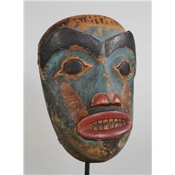 19TH C. Kwakiutl Mask in Original Condition 11" H. 8" W.  Good Condition