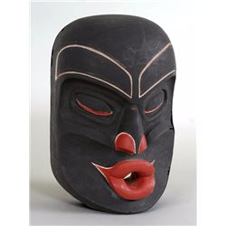 Doug Cranmer Wild Woman Mask From the David Copley Estate 13" H. 9" W.  Good Condition