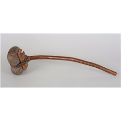 Stone and Wood Pounder From the E. Stendahl Collection 24" L. 5 1/2" W.  Good Condition