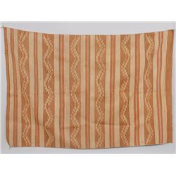 Finely Woven Navajo Rug with Vegetal Dyes Collected Chinle in 1964 40"x 58"  Moth Damage