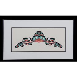Reg Davidson Serigraph Shark 69/193  16 1/2"x 28 1/2" Framed  Good Condition