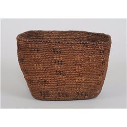 Lytton Burden Basket 9 1/2" L. 7 3/4" W. 6 1/4" H.  Good Condition with Very Minor Rim Loss