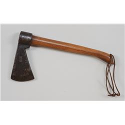 Plains Iron Trade Axe with Stamped Initials NN 14" L. 7 1/2" W.  Good Condition