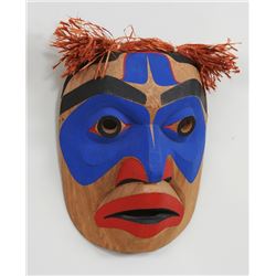 Joe Peters Bella Coola Moon Mask 9 3/4" H. 7 1/2" W.  Good Condition
