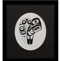 Don Yeomans Serigraph "The Raven" 52/225  16 1/2"x 18 1/2" Framed  Good Condition