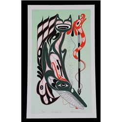 Art Thompson Serigraph "Not a Good Day" 22/220 Dec.1993  18"x 30"  Good Condition