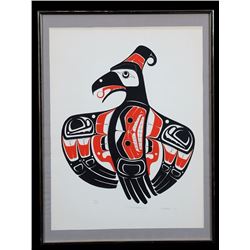 Art Thompson Serigraph "Thunderbird" 25/280  18"x 24" Framed  Good Condition