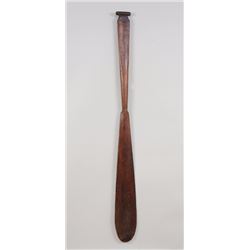 19TH C. Salish Cedar Paddle 62" L. 6" W.  Good Condition
