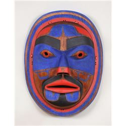 Gene Brabant Carved Born to be Head Speaker Mask, Study of a Mask Collected by George Hunt in 1901 f