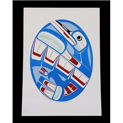 Ben Houstie Serigraph "Hummingbird" 110/333  16 1/2"x 23"  Good Condition