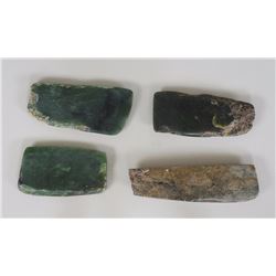 Four Hardstone Celts 4" L. - 6" L.