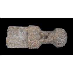 Aleut Carved Bone Spoon From Kodiak Island, AK 3 1/2" L.  Good Condition