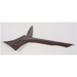 Plains Metal Tacked Gunstock Club with Steel Blade 24" L. 8 1/2" W.  Good Condition