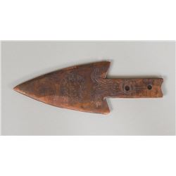 Copper Harpoon Stamped with Hudson Bay Company and Friendship Trade 4 1/2" L. 1 1/2" W.  Good Condit