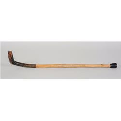 Northwest Coast Carved Cane with Figural Handle 31 1/2" H.  Good Condition