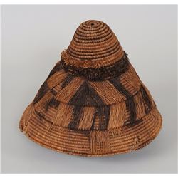 Woven Grass Hat 12" D. 9" H.  As Is