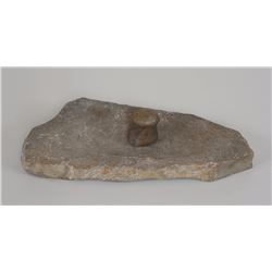 Stone Metate and Mano 13 1/2" L.