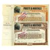 Image 1 : Pratt & Whitney Co., 1896-1898 Stock Certificates with Charles Pratt and Amos Whitney Signatures.