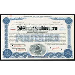 St. Louis Southwestern Railway Co. Specimen Stock.