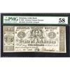 Image 1 : Arkansas Treasury Warrant, State of Arkansas, 1863 Issued Banknote.
