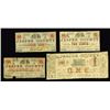 Image 1 : Jasper County Scrip Note Quartet, 1862 Obsolete Banknotes.