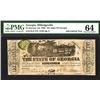 Image 1 : State of Georgia Confederate Steamship Advertising Banknote, ca.1863.