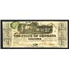 Image 2 : State of Georgia Confederate Steamship Advertising Banknote, ca.1863.