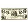 Image 2 : Bank of Kentucky, 18xx (ca.1840's) Proof Obsolete Banknote.
