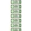 Image 2 : American Bank Note Company, ca.1970's Uncut Sheet of 7 Partially Printed Advertising Notes.