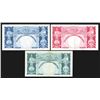 Image 2 : British Caribbean Territories, Eastern Group. 1953 Issues, 1, 2, 5 Dollars. Group of 3 Notes.