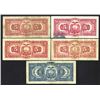 Image 2 : El Banco Central del Ecuador, 1938-40, Quintet of Issued Notes