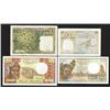 Image 1 : Tresor Public, Cote Francaise des  Somalis & des Affars et des Issas, 1952-75 Issue Banknote Quartet