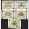 Image 1 : Officer War Prison Camp, 1918, Set of 5 Notes