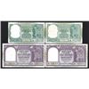 Image 1 : Reserve Bank of India, ca.1950-60's Banknote Quartet