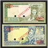 Image 2 : Bank of Indonesia, 1960 dated (1964) Issue Specimen Banknote Pair.