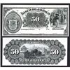 Image 1 : Banco De Jalisco ca.1902-1914 Proof Black & White Banknote.