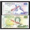 Image 1 : Reserve Bank of New Zealand, 1992-97 ND Issue Specimen Pair with Different Prefixes.