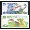 Image 2 : Reserve Bank of New Zealand, 1992-97 ND Issue Specimen Pair with Different Prefixes.