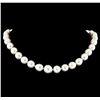 Image 1 : 10mm South Sea Cultured Pearls and Sterling Silver Necklace