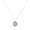 Image 1 : 14KT White Gold 0.63ctw Diamond Pendant With Chain