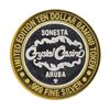 Image 2 : .999 Silver Crystal Casino Aruba $10 Casino Gaming Token Limited Edition