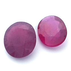 8.35ctw Oval Mixed Ruby Parcel