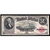 Image 1 : 1917 $2 Legal Tender Note Split on Bottom Margin