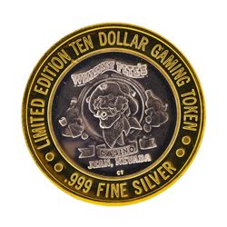 .999 Silver Whiskey Petes Casino Jean, NV $10 Casino Limited Edition Gaming Toke