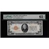 Image 1 : 1928 $20 Gold Certificate Note PMG Gem Uncirculated 65EPQ