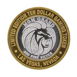 .999 Silver MGM Grand $10 Casino Gaming Token Limited Edition