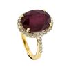Image 4 : 14KT Yellow Gold 9.74ct Ruby and Diamond Ring