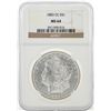 Image 1 : 1883-CC $1 Morgan Silver Dollar Coin NGC MS64
