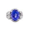 Image 2 : 14KT White Gold 8.18ct Tanzanite and Diamond Ring