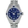 Image 1 : Rolex Ladies Stainless Steel Sapphire and Diamond Datejust Wristwatch